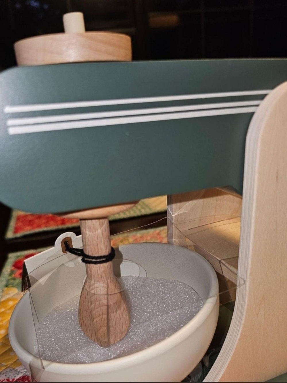 Hearth And Hand With Magnolia Wooden Toy Mixer - Green and Natural